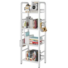 4 Tier Bookshelf, Freestanding Bookcase for Living Room, Bedroom, Home Office...