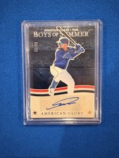 2025 Panini Boys Of Summer Jonatan Clase Red American Glory Auto 14/99
