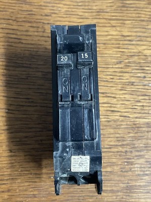 GE TR1520 / TRP1520 Tandem twin 15/20 Amp 240VAC Type TR CIRCUIT Breaker TR-1520