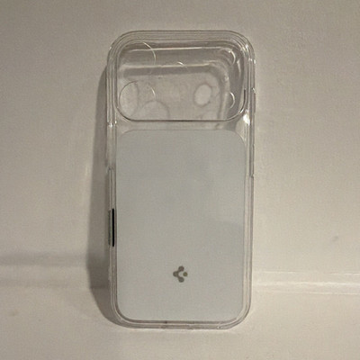 Spigen Magnetic Clear/White Transparent Back Case Cover Magsafe Iphone 17 Pro
