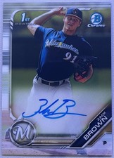 2019 Bowman Chrome #CPA-ZB Zack Brown Prospects Autographs