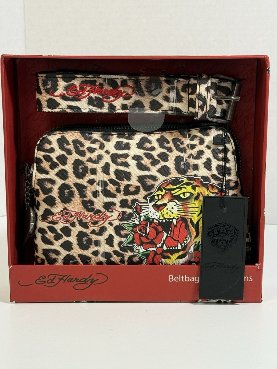 New Ed Hardy Red Black Tiger Tattoo Sling Backpack Crossbody Bag Ed Hardy | Bags | Ed Hardy Black Eagle Skull Tattoo Sling  main image 3