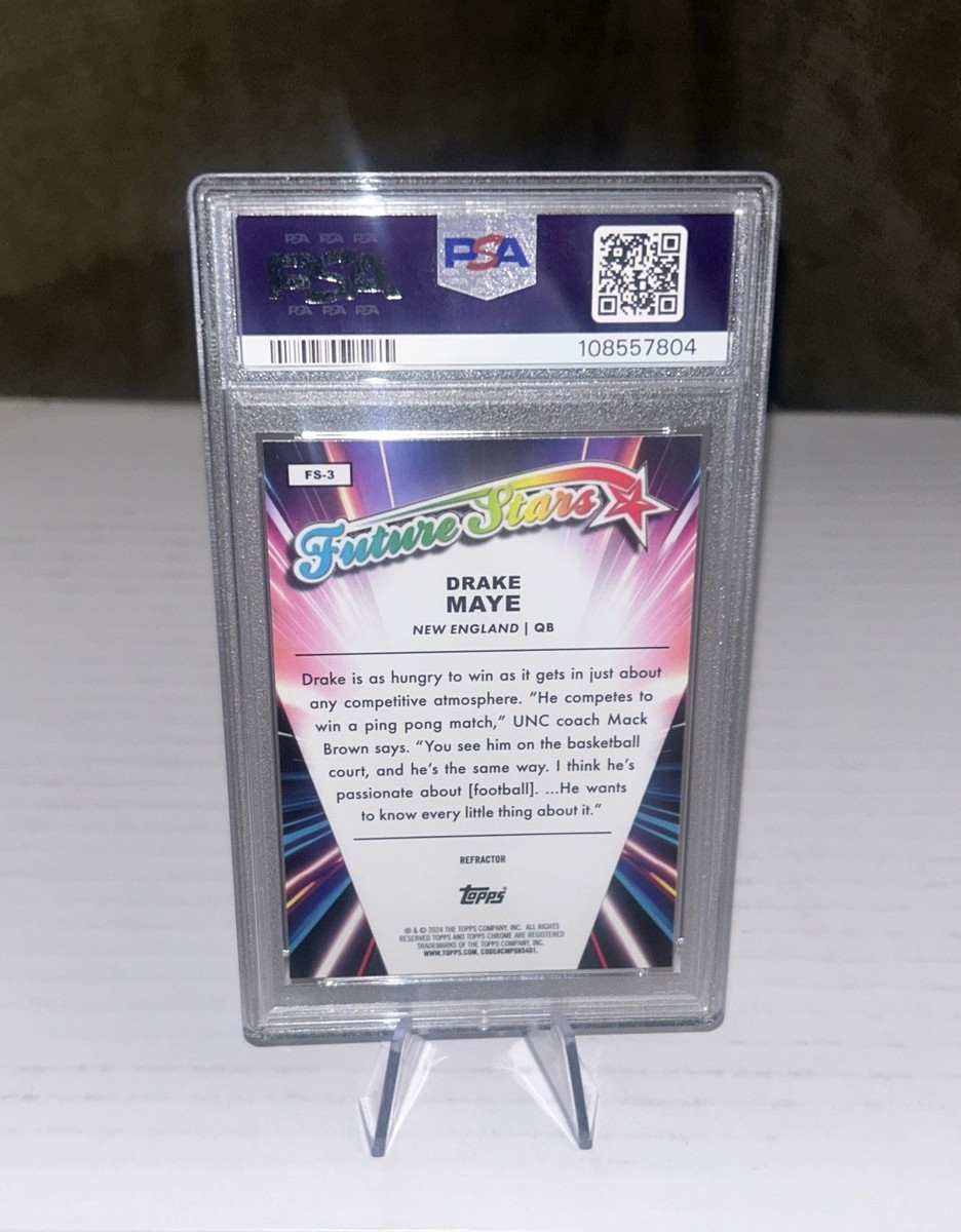 2024 Topps Chrome - Future Stars Drake Maye #FS-3 Refractor