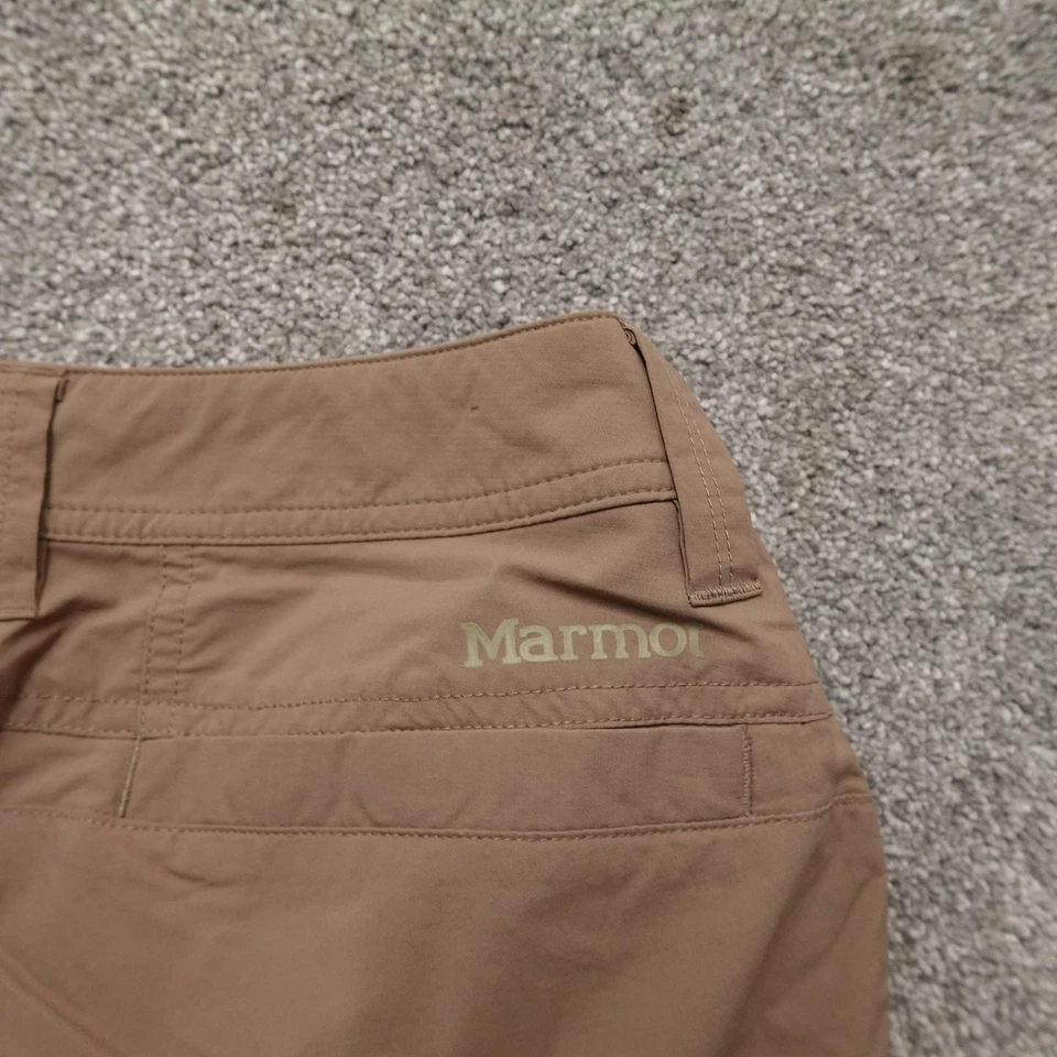 Marmot Convertible Hiking Pants Mens 34x29 Brown Zip Off Nylon Ankle Zippers - Image 4 of 4