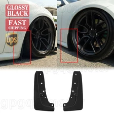 For Dodge Charger SRT Widebody 2020-2024 Gloss Black Front Splash Guard Mud Flap