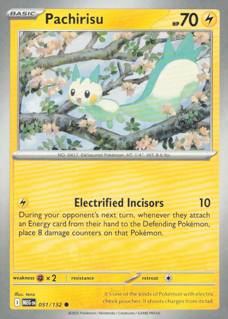 Pachirisu Common ME01: Mega Evolution 051/132 NM