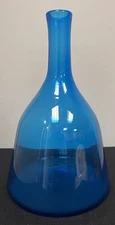 Blenko Glass 6122 Decanter Turquoise Wayne Husted