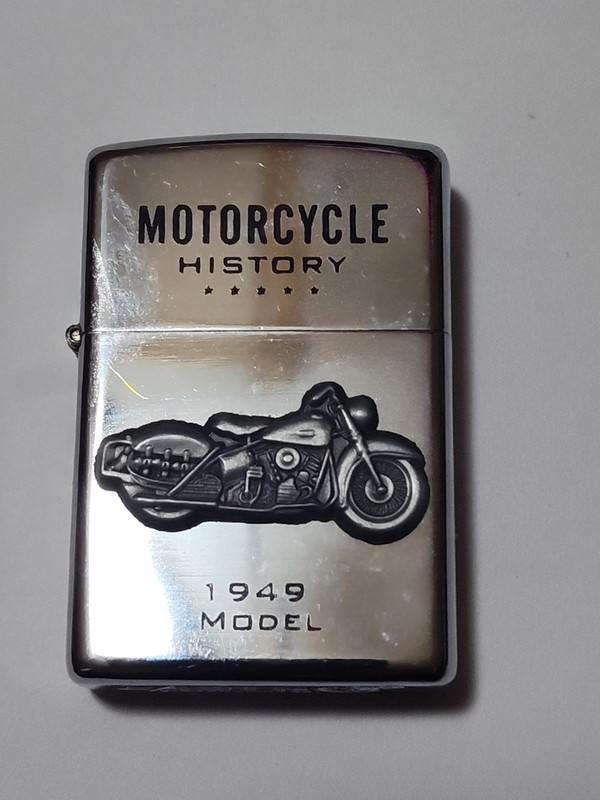 Earth Star Smoking Lighter Motorcycle History 1949 Model Harley Davidson 