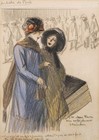 Superbe dessin original couleurs T.-A. STEINLEN "Articles de Paris" 1911 Signé