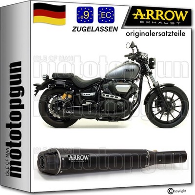 ARROW AUSPUFF ZUGELASSEN REBEL ALUMINIUM SCHWARZ C YAMAHA XV 950 R 2014 14