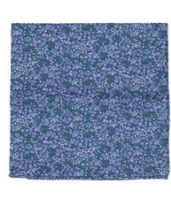 bar III Mens Floral Print Pocket Square, Blue, One Size