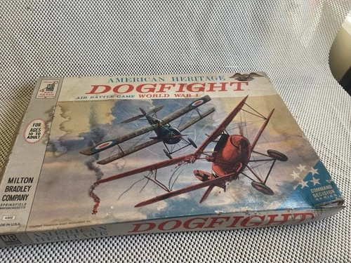 Vintage 1962 Dogfight Board Game Milton Bradley WWI Complete?