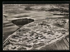 Ulm/Danubio, cartolina, Braunland-Böfingen dall'aereo del 1964 