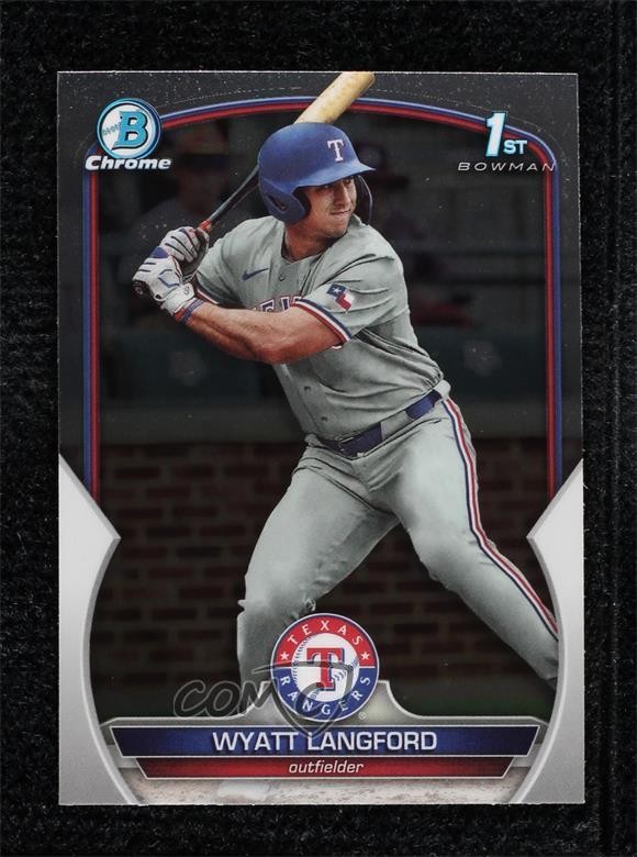 2023 Bowman Draft Chrome Wyatt Langford #BDC-106 9m2