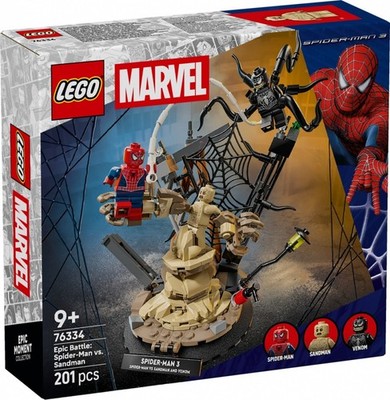 5702018063170 Blocks Super Heroes 76334 Epic Battle: Spider-Man vs. Sandman LEGO