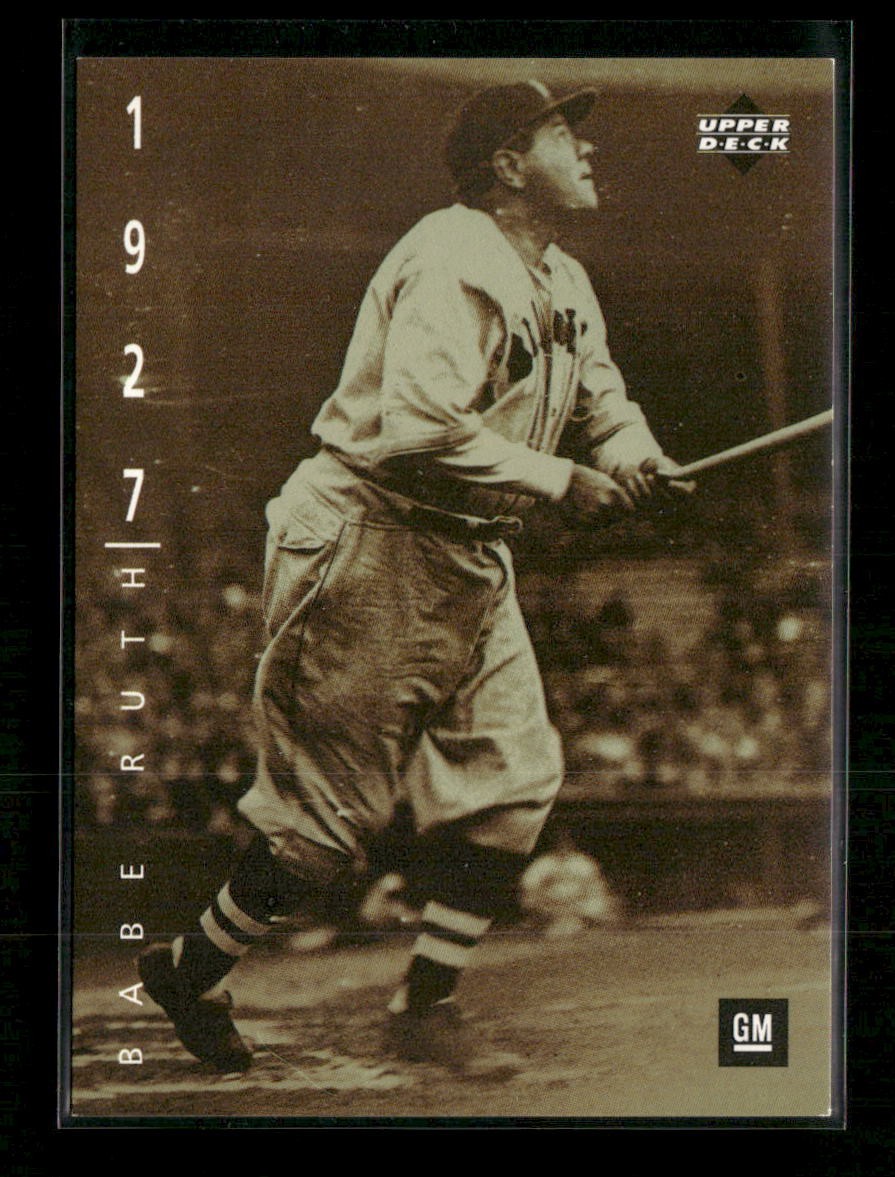 Babe Ruth 1994 Upper Deck Baseball: The American Epic GM #8 New York Yankees