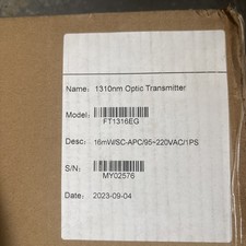 QFRF FT1316EG CATV AM Laser Transmitter 1310nm 16mW Fiber Optic Rack Mount NOB