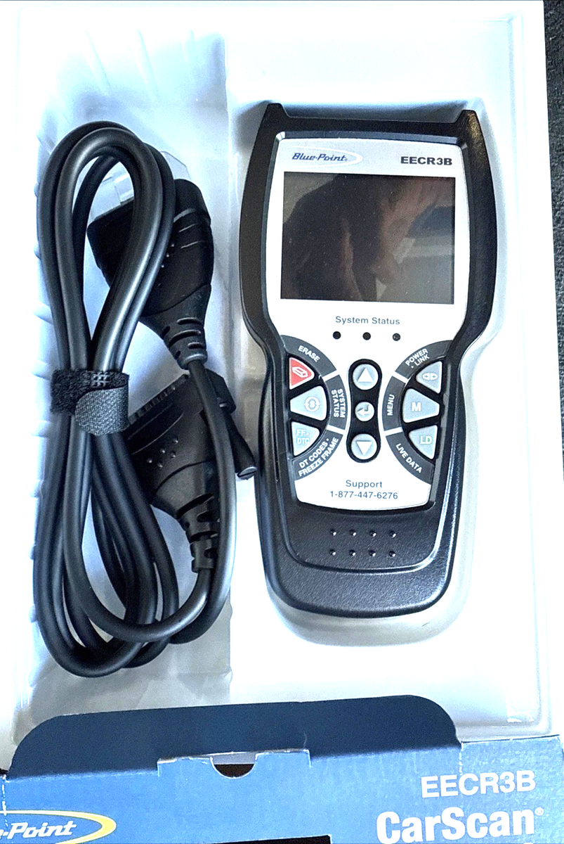 Blue Point Car Scan Diagnostic Code Reader EECR3 OBD 2 Abs/srs for