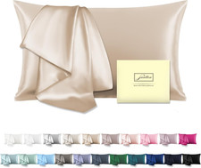 Natural Mulberry Silk Pillowcase for Hair and Skin Standard Size 20"X 26" with H