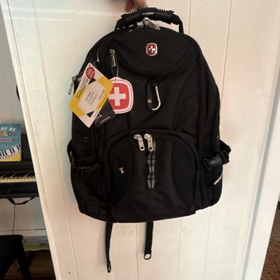 SwissGear 1900 Black Large Hiking Backpack 17'' Laptop Compartment