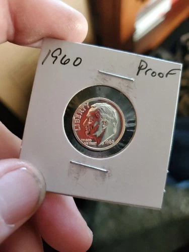 1960- ROOSEVELT PROOF ONE DIME 90% SILVER USA 🇺🇸