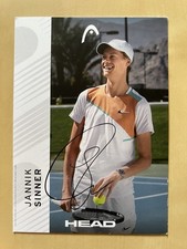 Jannik Sinner AK Tennis Autogrammkarte original signiert