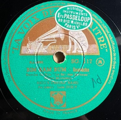 Rico's Creole Band: Maria de Bahia / Bim bam bum DISC 78 RPM 10'' VSM SG 117