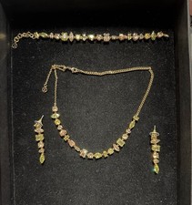 Eid Sale Premium Website Inspired Crystals Sparkling Set With Bracelet&Earrings