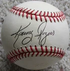 KENNY ROGERS Signed OML Baseball TEXAS RANGERS New York Yankees