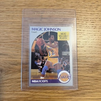 1990-91 NBA Hoops Magic Johnson -Most Valuable Player  #157 - Los Angeles Lakers