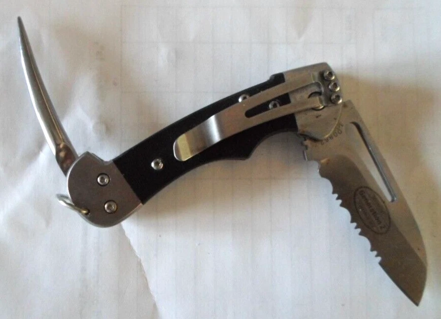 Myerchin MYB-00862 Gen 2 Captain Pro Black Survival Folding Knife, Serrated - Image 2 of 3