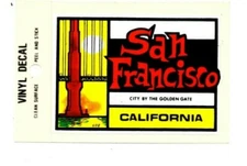 Lot of 12 San Francisco California Souvenir Decals Stickers - New - Free S&H