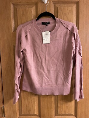 Few Moda New York Pink Sweater Size Small NWT NEW MSRP $275