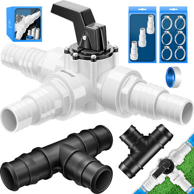 KESSER  Bypass Set Pool Wärmepumpe Solar Heizung Solarkollektor Adapter 32/38mm