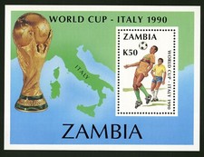Zambia   1990   Scott # 510a    Mint Never Hinged Sheet Set