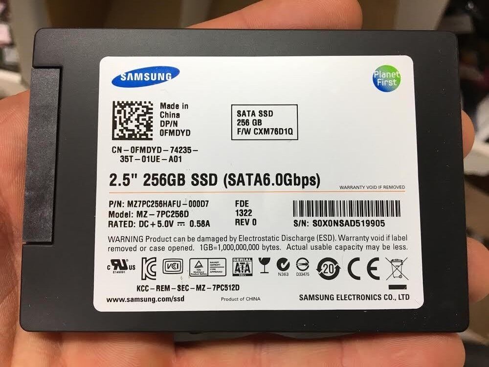 Samsung MZ-7PC256D 256GB SSD 2.5