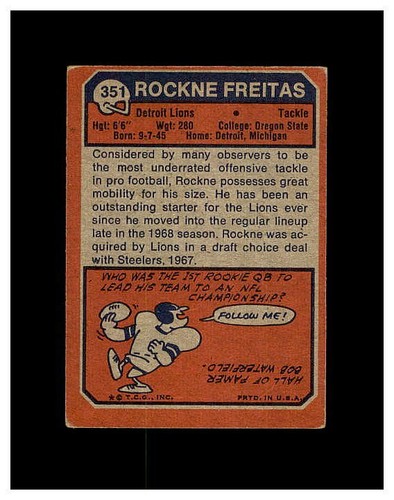 1973 TOPPS FOOTBALL #270 - 528 YOU PICK SEE PHOTOS OF EVERY CARD **NEW LISTING** - Picture 126 of 398