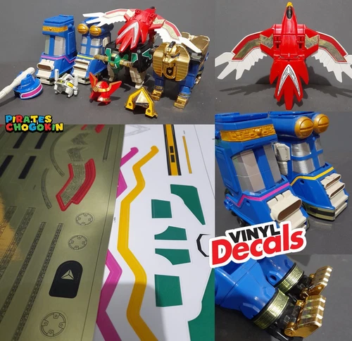 Decals Sticker Replacement Dx vintage ZEO Megazord Power Ranger Zeo Ohranger