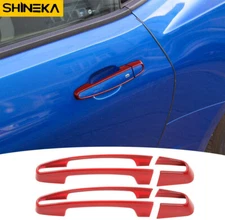 Car Exterior Door Handle Inserts Trim Covers for Chevrolet Camaro 2017+ ABS Red 