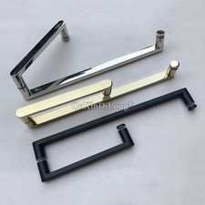 304 Stainless Steel Sliding Glass Door Handle L Type Shower Door Pulls Towel Bar