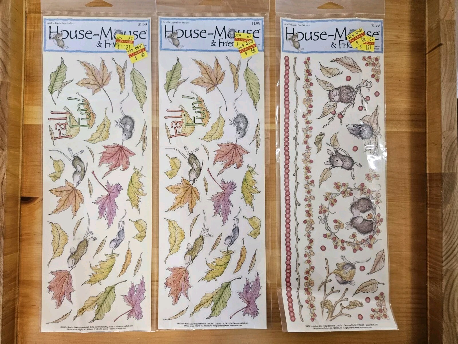House Mouse Stickers Set Of 3 Packs