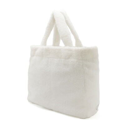 ハンドバッグ PRADA | Terry tote bag 1BG130 Prada Terry Tote Bag Large Shoulder Fabric Bianco White Nero