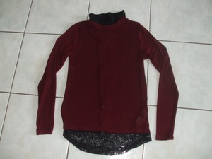 tee shirt femme prune