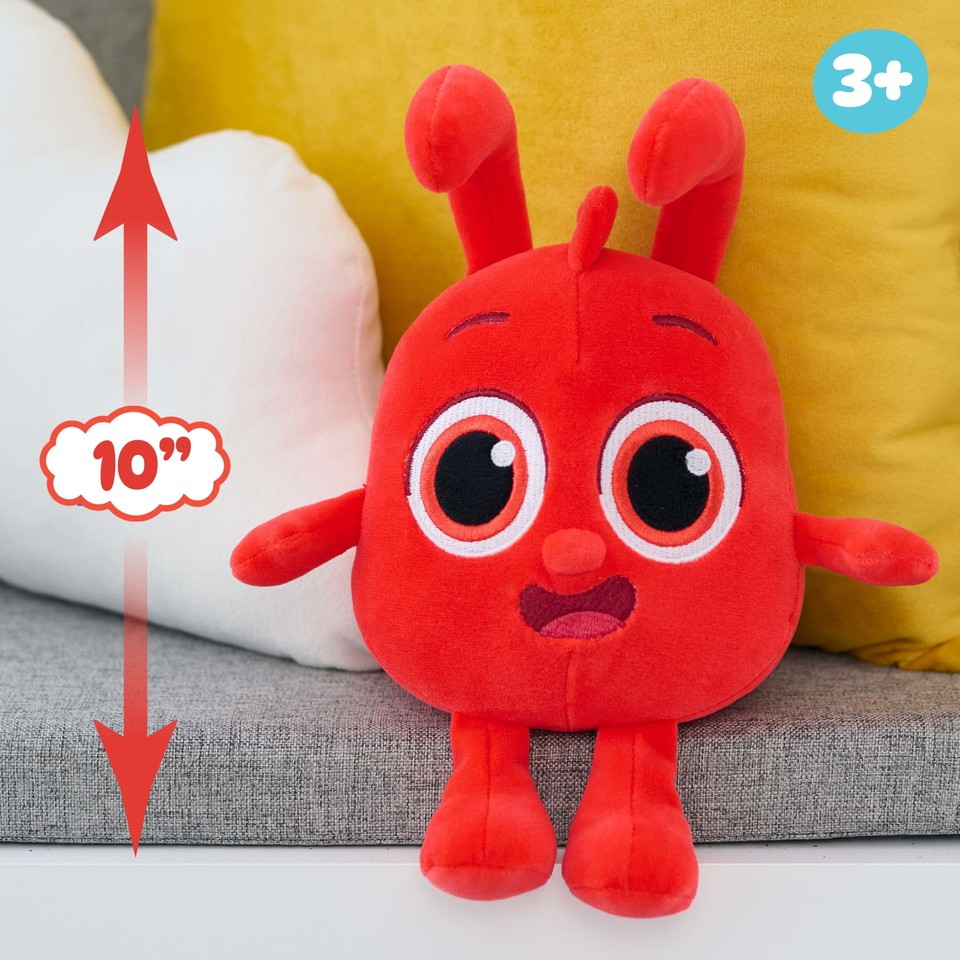 Morphle Talking Plush Toy 10Inch Red Plushie with Sounds for Kids