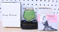 Vintage Lady Schick Electric Razor Shaver Mid-Century MCM Starburst Green 10-G 1