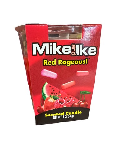 Mike & Ike Red Rageous Candy Scented Candle 3 Oz - Bild 1 von 5