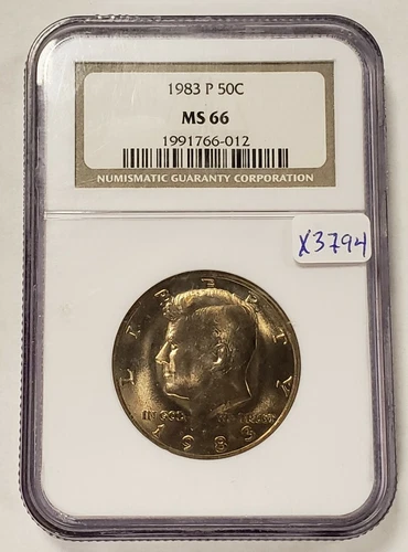 1983-P 50c Kennedy Half Dollar - NGC MS 66 - SKU-X3794