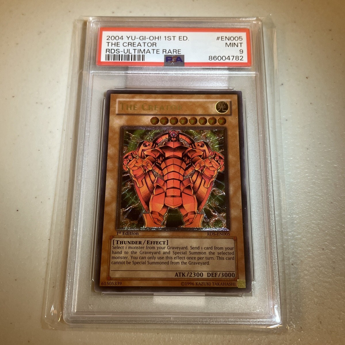 The Creator PSA 9 Mint 2004 1st Edition Yugioh RDS Rise of Destiny