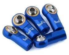 Yeah Racing 3mm Aluminum Threaded Rod Ends (Blue) (5) (Standard Thread)