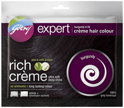 Godrej Expert Rich Crème, Burgundy, Hair color  20g + 20ml
